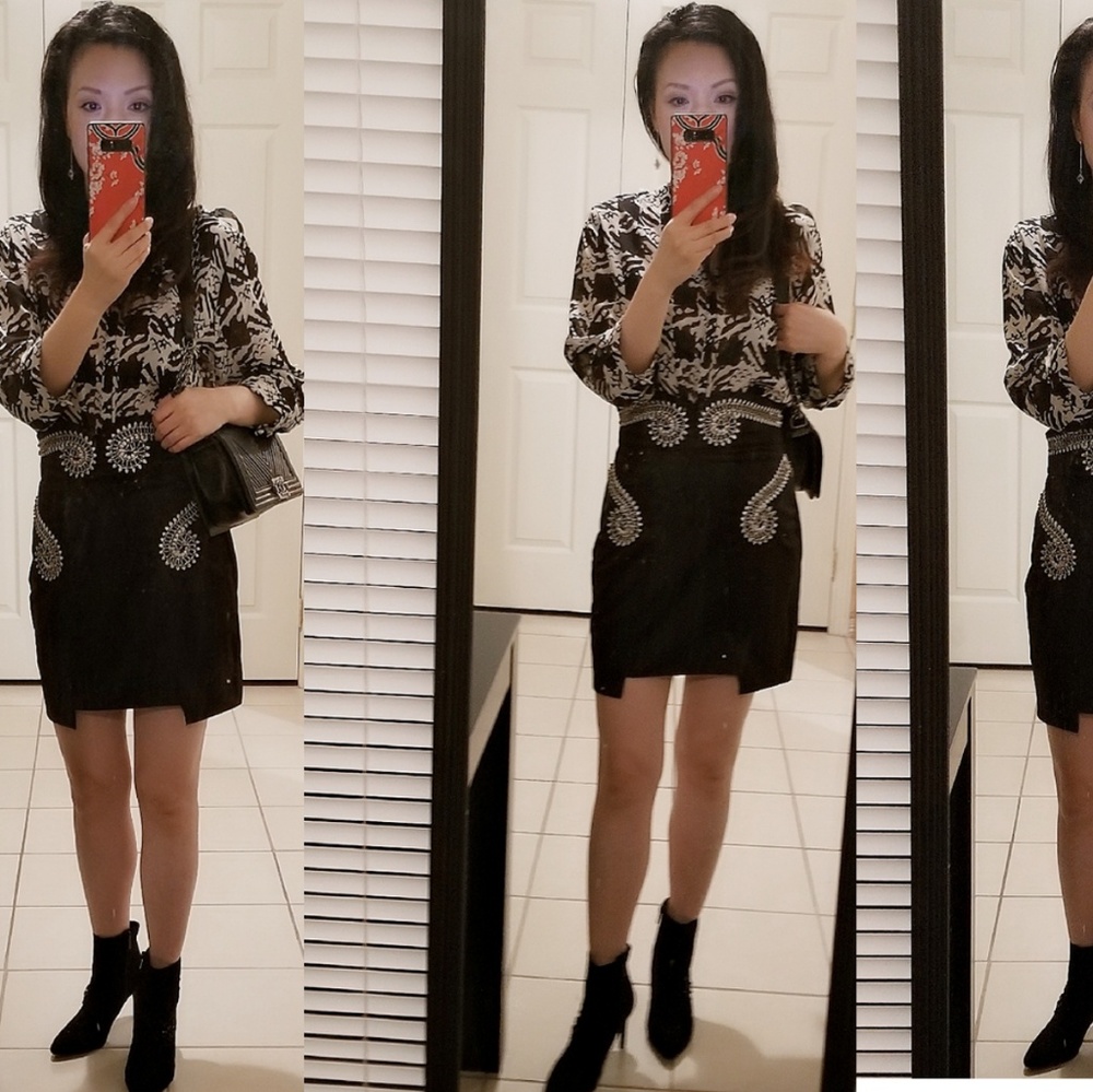 Blouse and skirt